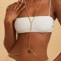18k Gold plated Full body chain for women, YANGA BODY CHAIN, Cuban link chain