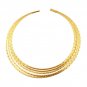 22k gold plated Choker/Hasli Necklace for women, Brass handmade jewelry
