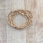 Faceted Beaded Stretchable bracelet For women, Set of 5 Pcs 22k gold plated