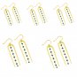 Amethyst Beads Geometric Earring, Wholesale 5 Pairs Earring Lot, Wholesale jewel