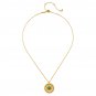 Turquoise | Gold Plated Milgrain Necklace |Spiritual Symbol of Peace & Awakening