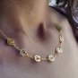 Seven chakra charm Necklace 18k Gold plated Brass necklace, 18+2 inch Size