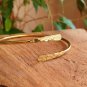 Brass Hammered Bracelet, 22k Gold plated Adjustable bracelet, Gifts Items