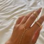 22K GP Bracelet dainty ring bracelet handlet bracelet finger chain bracelet hand