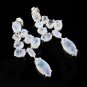 Natural Rainbow Moonstone Earring, Pure 925 Sterling silver Fine earring
