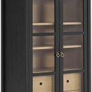 Modway EEI-6639-BLK-OAK Nolan Tall Arched Storage Display Cabinet, Black Oak
