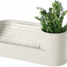 Umbra Stream Tabletop Water Fountain with Planter or Stationery Slot, Humidifies