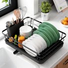 Kitsure Dish Drying Rack for Kitchen Counter, Stainless Steel Sink Organization