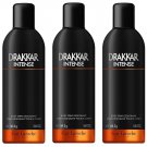 *PACK OF 3* DRAKKAR INTENSE By Guy Laroche for Men DEODORANT BODY SPRAY 5.8 oz
