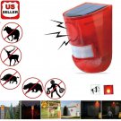 Solar Alarm LED Light Solar Strobe Light Wireless Motion Sensor Detector Outdoor