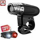 USB Rechargeable Bright LED Bicycle Bike Front Headlight and Rear Tail Light Set