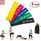 Resistance Bands Loop Set of 5 Exercise Workout CrossFit Fitness Yoga Booty Band