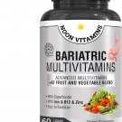 Bariatric Multivitamin with Iron for Women & Men - All-in-One 42 Superfood