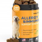Dog Allergy Chews 260Ct - 23oz Dog Supplements for Itchy Skin and Paw Licking,