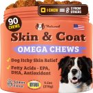 Natural Dog Company Skin & Coat Supplement for Dogs – Omega 3 Salmon Oil,