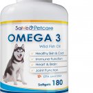 Omega 3 Fish Oil for Dogs - Natural Pet Supplement for Shiny Coat