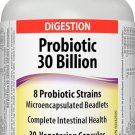 Webber Naturals Probiotic 30 Billion, 8 Probiotic Strains, 30-Capsules