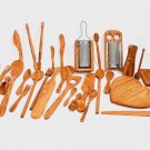 Olive Wood Cooking Utensils - Handmade Wooden Kitchen Accessories - SkandWood