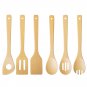 6 Pcs Wood Kitchen Spatula Set Cooking Utensils Open Stock Wooden for