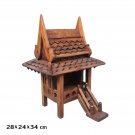 Thai Spirit House Authentic Guardian Shrine for Home Decor Size 24 × 28 × 34 cm Thai Spirit House Authentic Guardian Shrine for Home Decor Size 24 × 28 × 34 cm