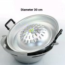 Thai BBQ Grill Pan with Stove Traditional Korean BBQ Mu Kratha Cooker Size 30 CM