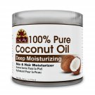 100 Percent Pure Coconut Oil for Hair and Skin Natural Moisturizer and Massage Oil 6oz Jar 100 Percent Pure Coconut Oil for Hair and Skin Natural Moisturizer and Massage Oil 6oz Jar