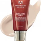MISSHA M Perfect Cover BB Cream No.21 – Light Beige, SPF 42, Tinted Moisturizer