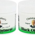 Christopher’s Black Drawing Ointment, Natural Herbal Salve, 2 oz - Pack Of 2
