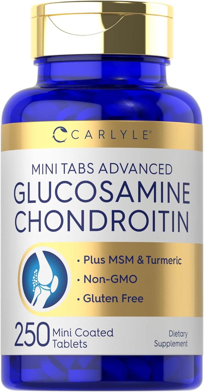 Carlyle Glucosamine Chondroitin MSM - 250 Mini Tablets - Advanced Formula