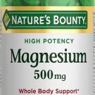 Nature's Bounty Magnesium Tablets Support Bone & Muscle Health 500 mg, 100 Count