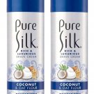 Pure Silk Rich & Luxurious Shave Cream for Women, Coconut & Oat Flour, 8 fl oz - 2pc