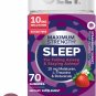 OLLY Max Strength Sleep Gummy, 10mg Melatonin, L-Theanine, Chamomile, Lemon Balm - 70 Count