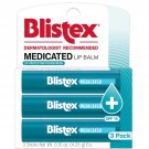 Blistex Medicated Lip Balm, 0.15 Ounce, 3 Count (Pack of 1) Prevent Dryness & Chapping