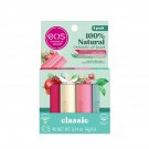 eos 100% Natural & Organic Lip Balm Sticks- Strawberry Sorbet, Vanilla Bean, Sweet Mint
