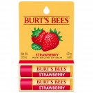 Burt's Bees Lip Balm - Strawberry, Lip Moisturizer With Responsibly Sourced Beeswax, Tint-Free