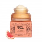 Poppy & Pout Natural Lip Scrub, Moisturizing Sugar Scrub for Dry Lips, Pink Grapefruit