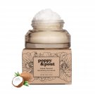 Poppy & Pout Natural Lip Scrub, Moisturizing Sugar Scrub for Dry Lips, Island Coconut