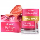 MAREE Lip Mask Overnight 2 Pack - Lip Moisturizer For Very Dry Lips - Hydrating Lip Butter Balm