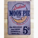 Reproduction Vintage Look Moon Pie Metal Sign 5 Cent Ad