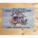 Farm Fresh Eggs Rustic Metal Sign