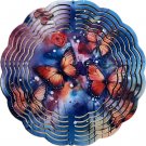 Butterfly Floral Metal Wind Spinner
