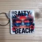 Salty Beach Sunset Sunglasses Keychain