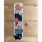 Colorful Cats Printed Metal Bookmark 8 Inches