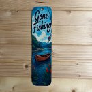 Gone Fishing Printed Metal Bookmark