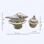 Set Wedding Thai Tray Conch Shell Jar Craft Benjarong Pearl Coating Paint Beauty