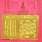10x Gold Sheet for Phra Buddha Statue Casting Wealth Fortune Plate Thai Buddhism
