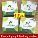 4x Natural Herbs Lime Soap Anti Aging Smooth Aura Radiant Skin Face 80g