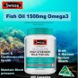 Swisse Fish Oil 1500mg Omega3 Supplement dha nutrition 400 Capsules