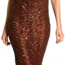 V-Top Fully Beaded Formal Dress item #s1060
