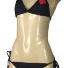 E uro Ashley Junior Bikinis with Printed Designs blk w/ heart